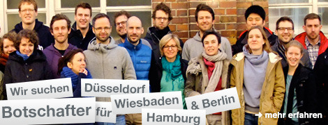 Ehrenamtliche Botschafter für Hamburg, Berlin, Wiesbaden, Düsseldorf