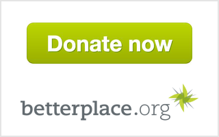 Jetzt Spenden! Das Spendenformular ist ein kostenfreier Service von betterplace.org.